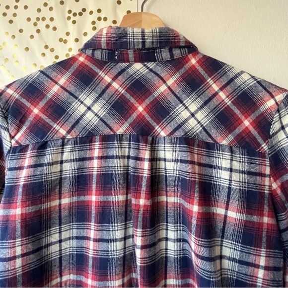Olive & Oak 100% Cotton Flannel Plaid Button Down Shirt size Small - Picture 6 of 10